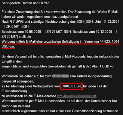 Email Kaltakquise
